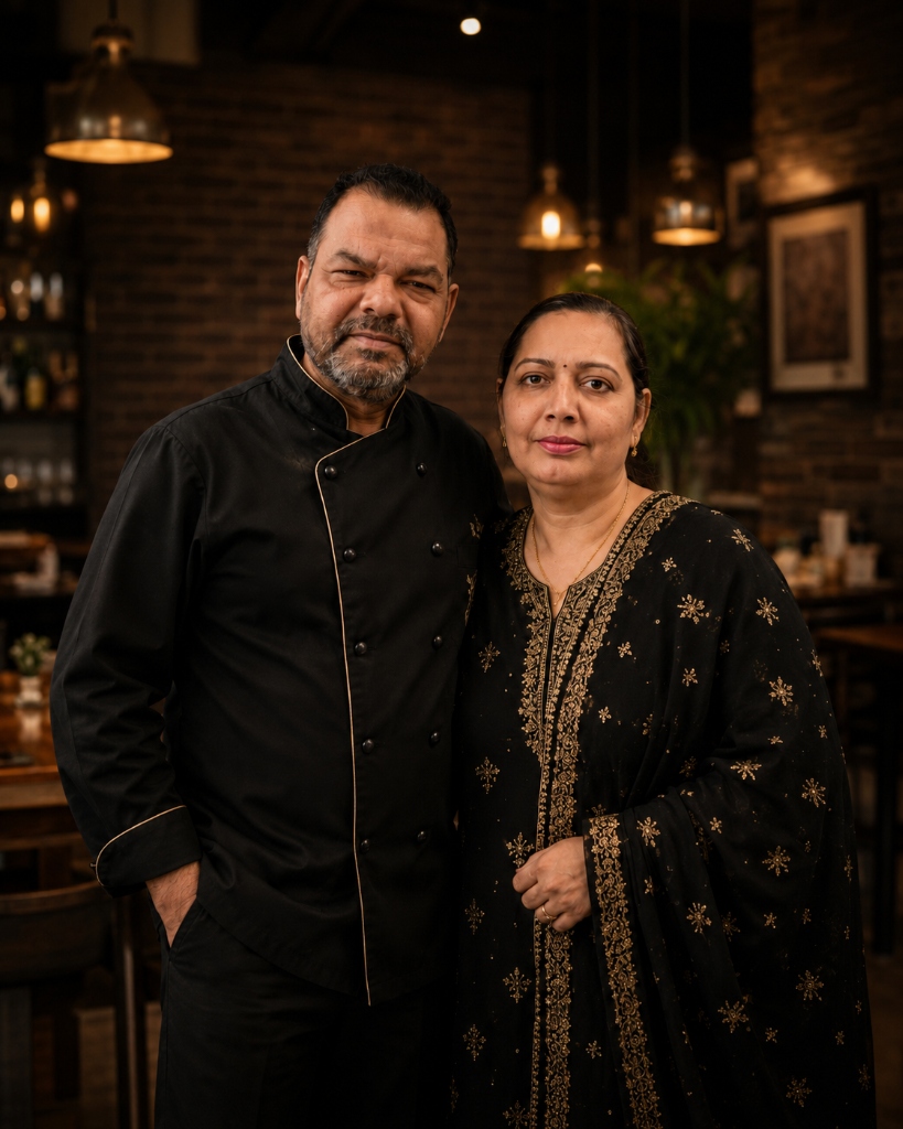 Chef Naresh Lakha and family